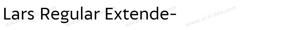 Lars Regular Extende字体转换